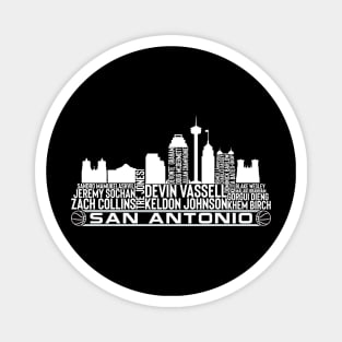 San Antonio Basketball Team 23 Player Roster, San Antonio City Skyline Magnet